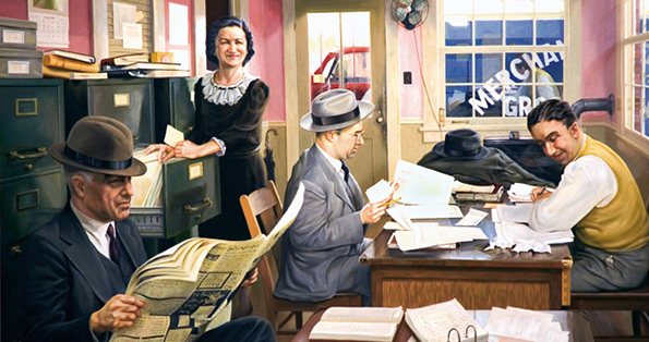 Office Portrait 1940s